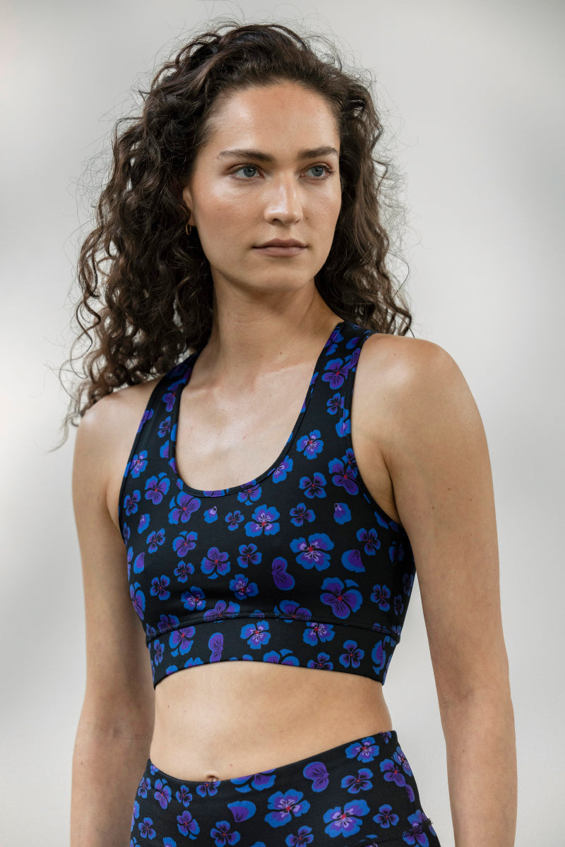 Bra Wild Violets | Hey Honey Yoga & Active Wear