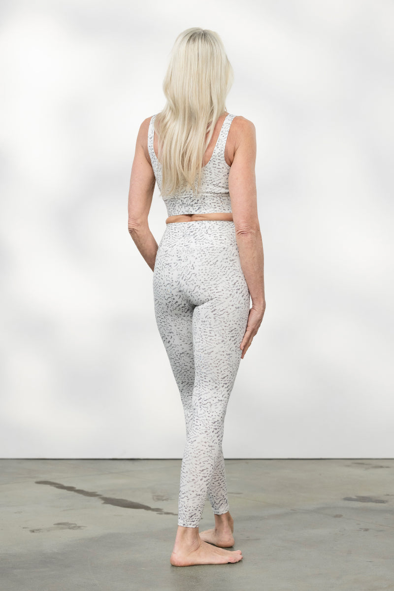 Leggings Feather White | Hey Honey Yoga & Active Wear