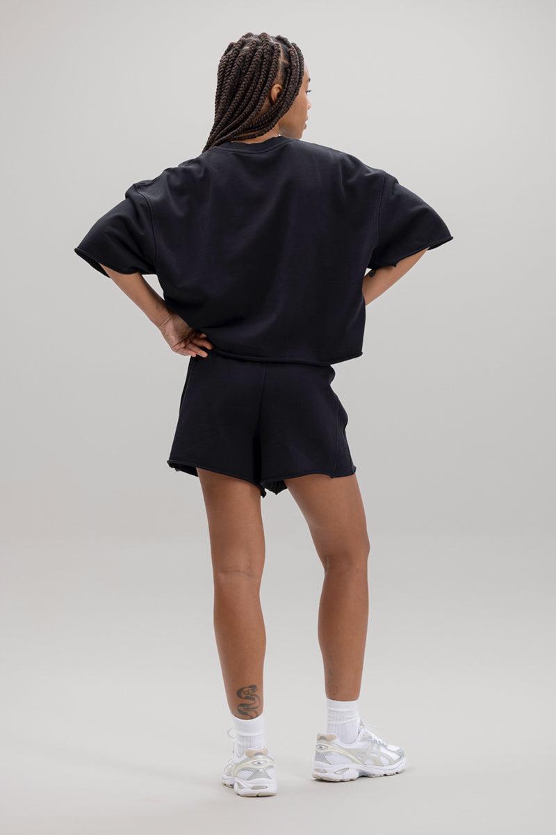 Mid Rise Short Black | Hey Honey Yoga & Active Wear