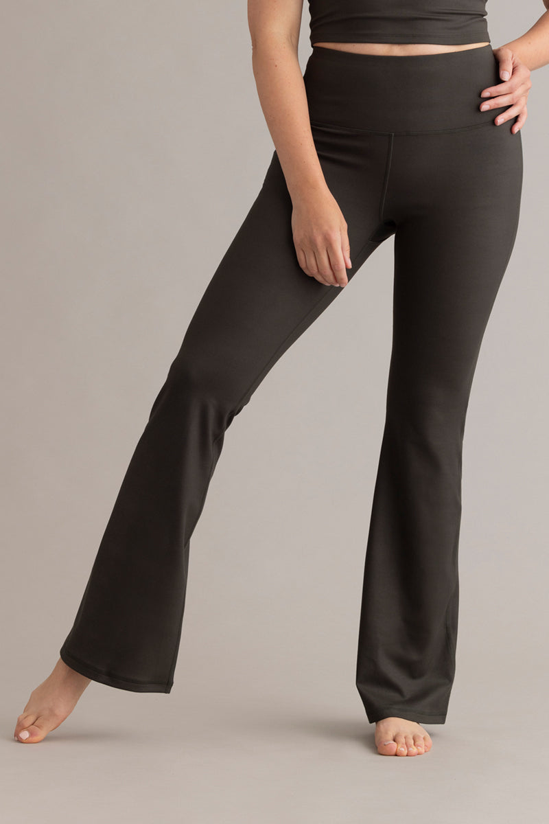 High-Waist Flared Leggings Always Dressed Forest Night | Hey Honey & Active Wear