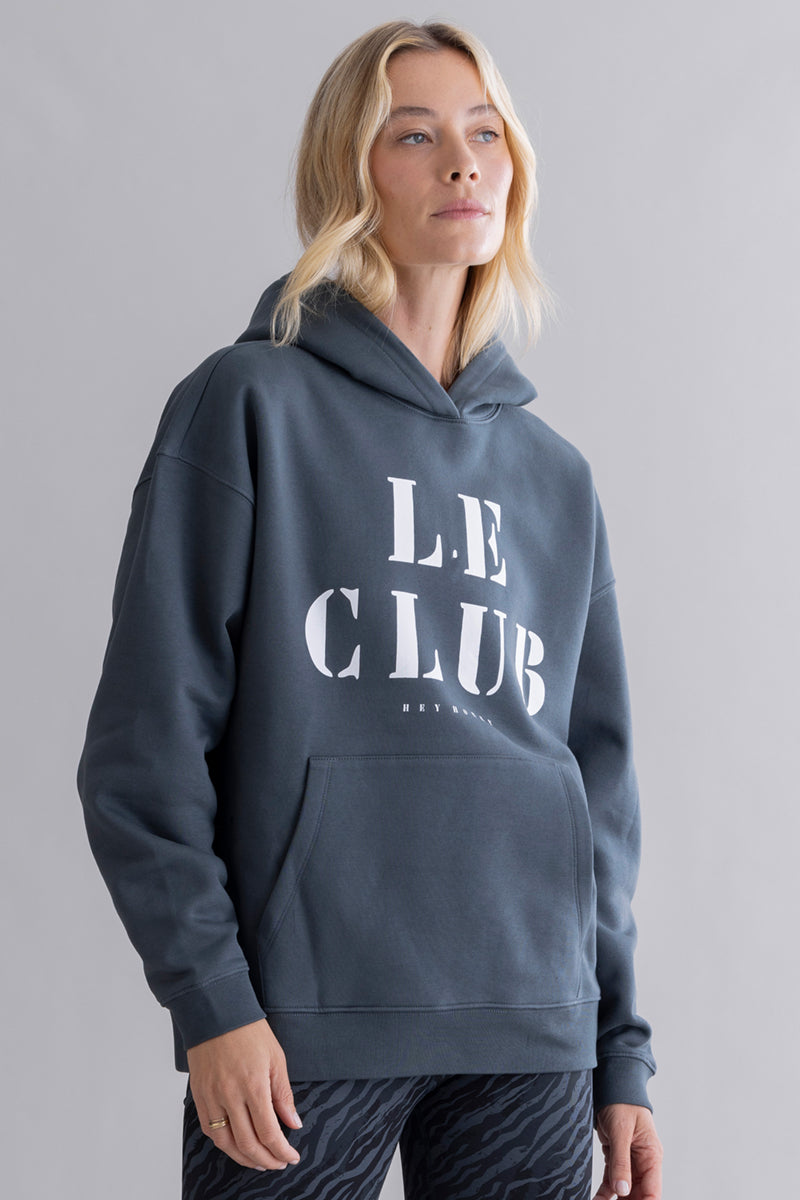 Hoodie Teal "Le Club" | Hey Honey & Active Wear