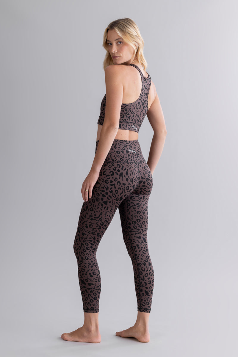 Cropped Leggings Mono Leo Soft Brown | Hey Honey & Active Wear