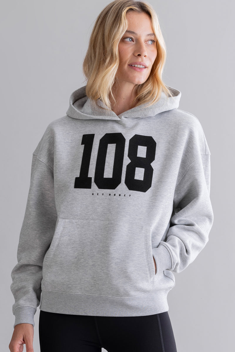 Hoodie Grey Melange 108 | Hey Honey & Active Wear