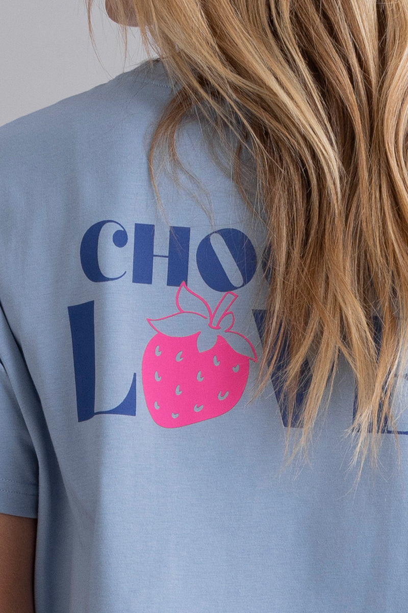 T-Shirt Dusty Blue Love