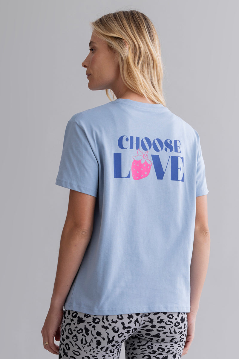 T-Shirt Dusty Blue Love