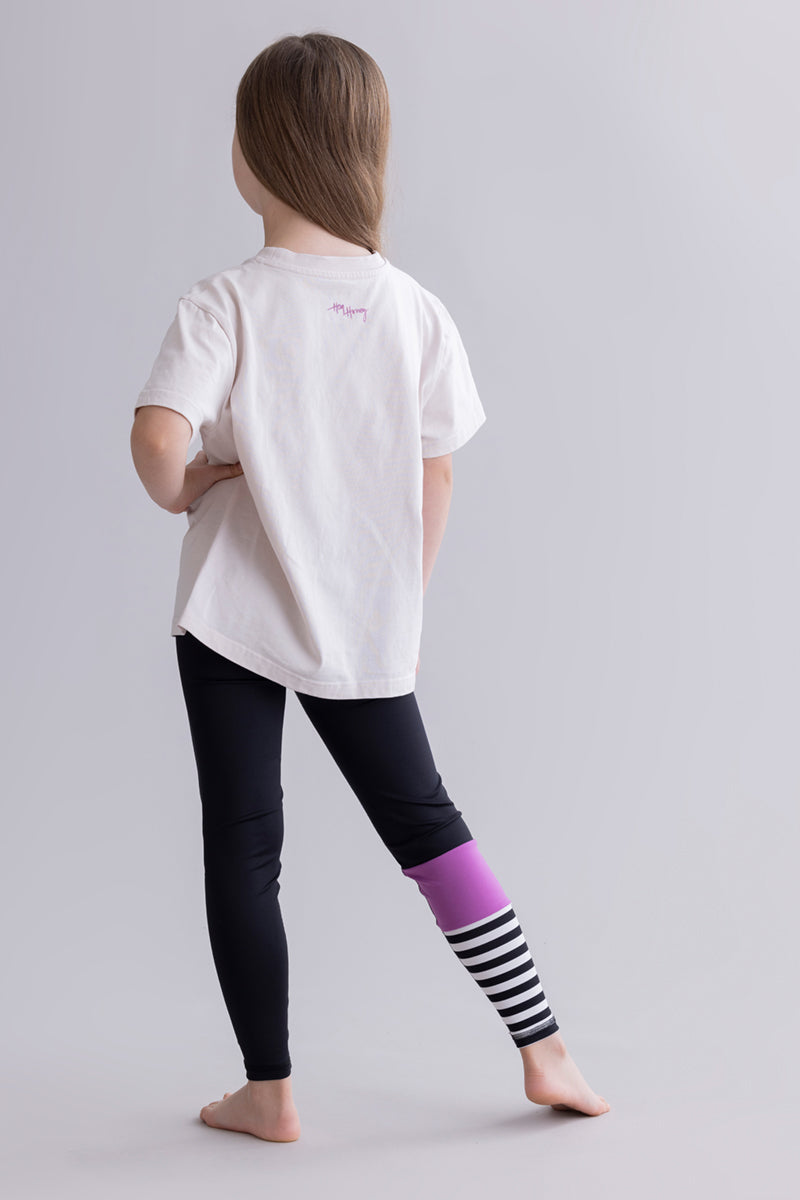 Kids Leggings Surf Style Striking Purple | Hey Honey & Active Wear