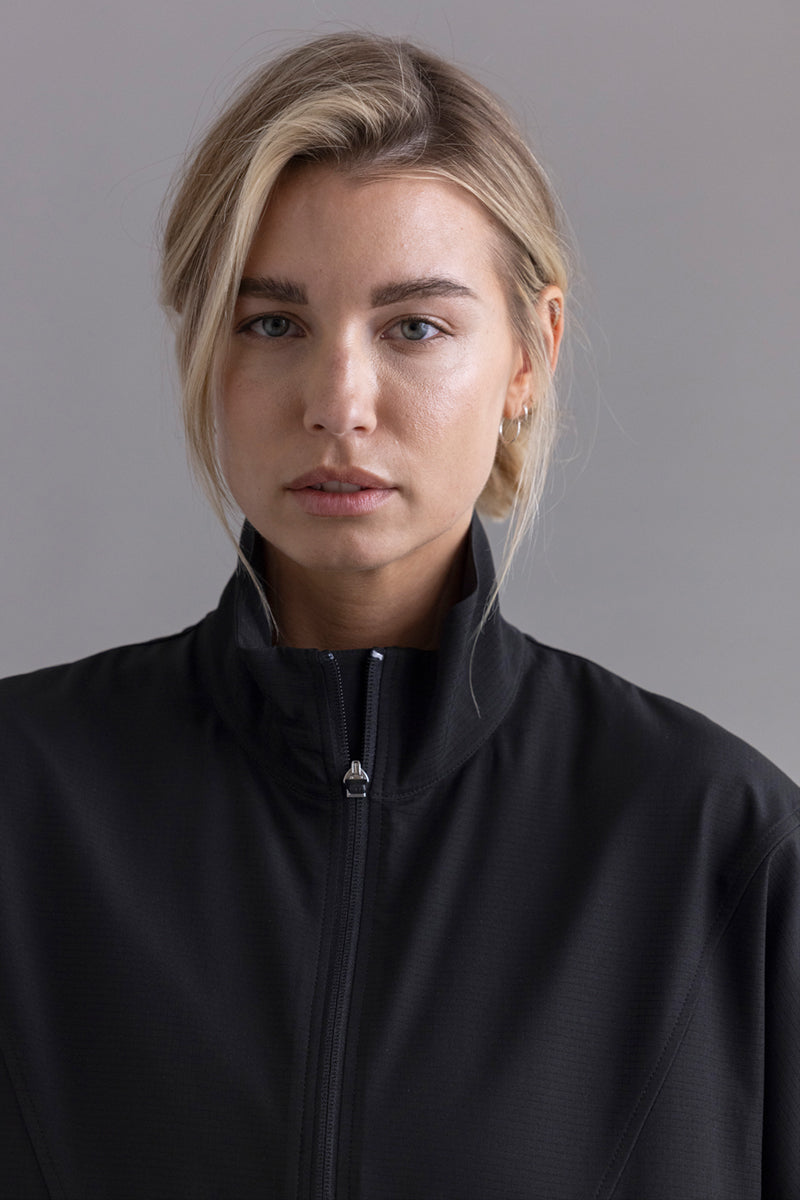 Ribstop Pull Over Jacket Black | Hey Honey & Active Wear
