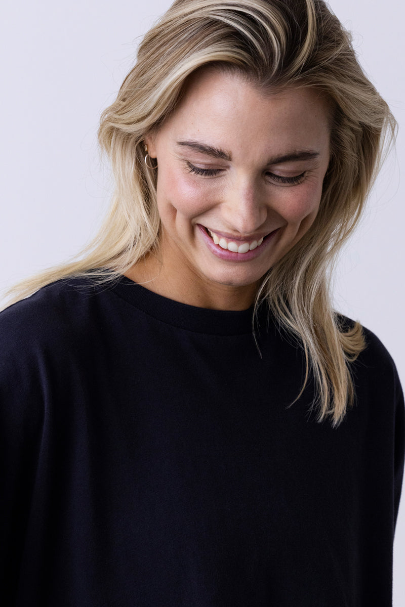 Oversized Longsleeve Peace Black | Hey Honey & Active Wear