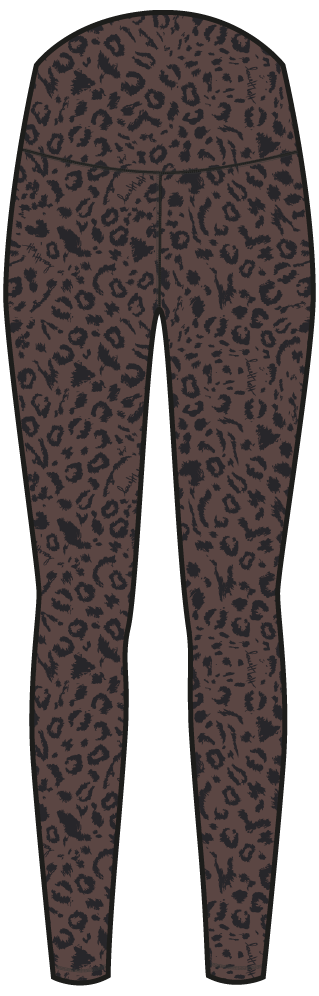 Maternity Leggings Mono Leo Soft Brown | Hey Honey & Active Wear