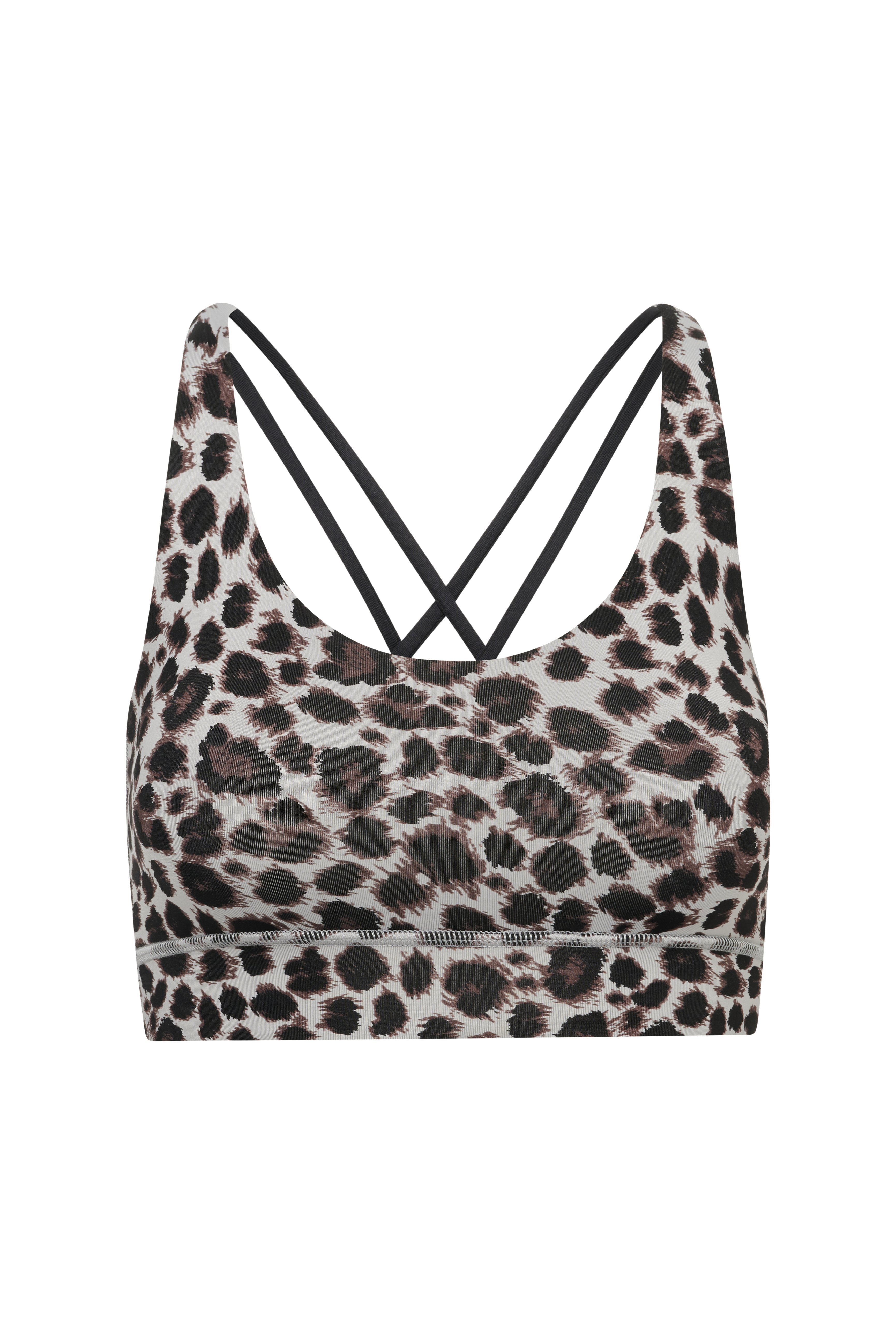 Criss-Cross Bra Leo Shadow | Hey Honey & Active Wear