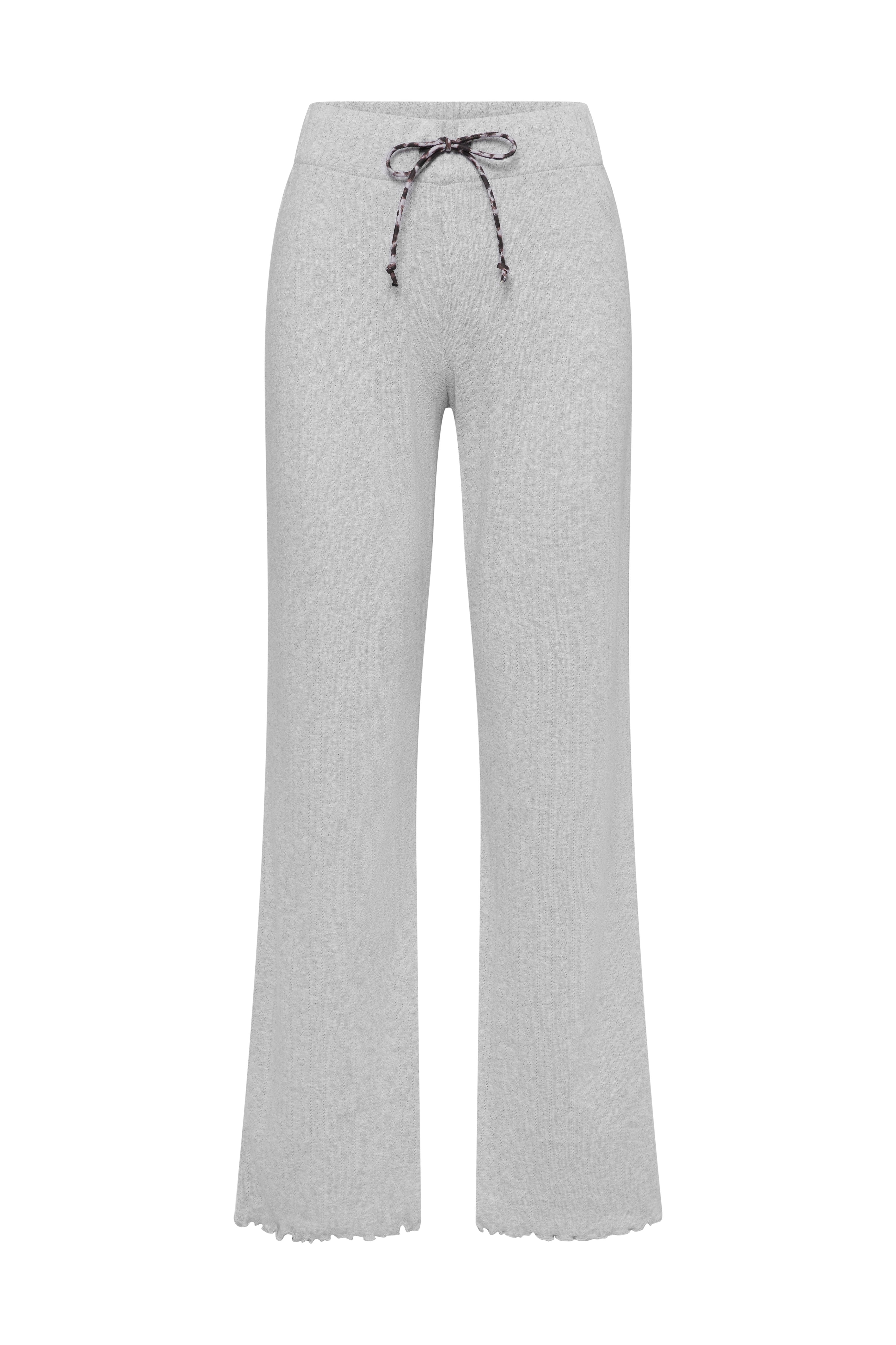 Long Pants Pointelle Grey Melange | Hey Honey & Active Wear