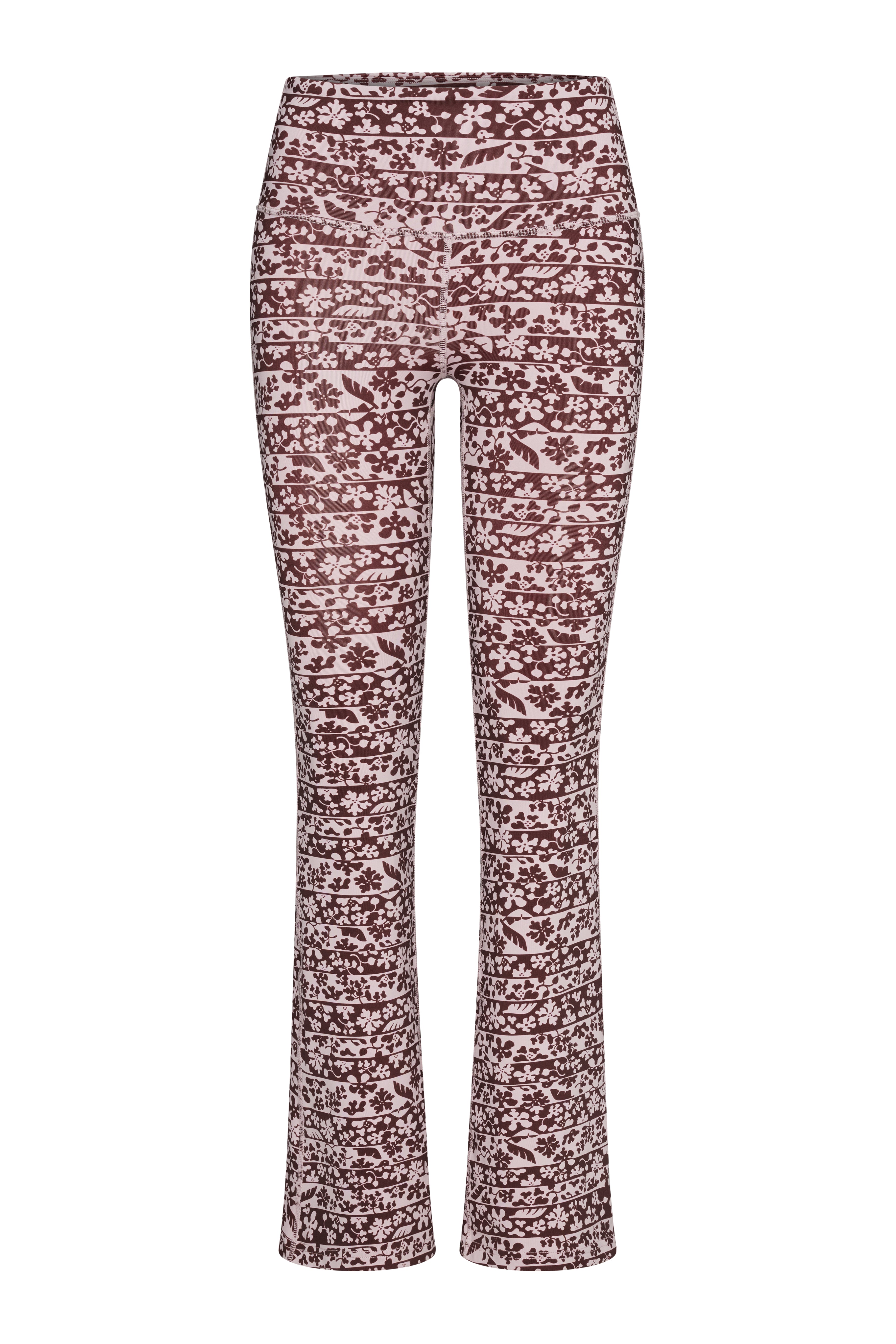 Flared Leggings Flower Bordure | Hey Honey Yoga & Active Wear