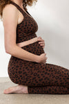 Maternity Leggings Leo Chocolate | Hey Honey Yoga & Active Wear