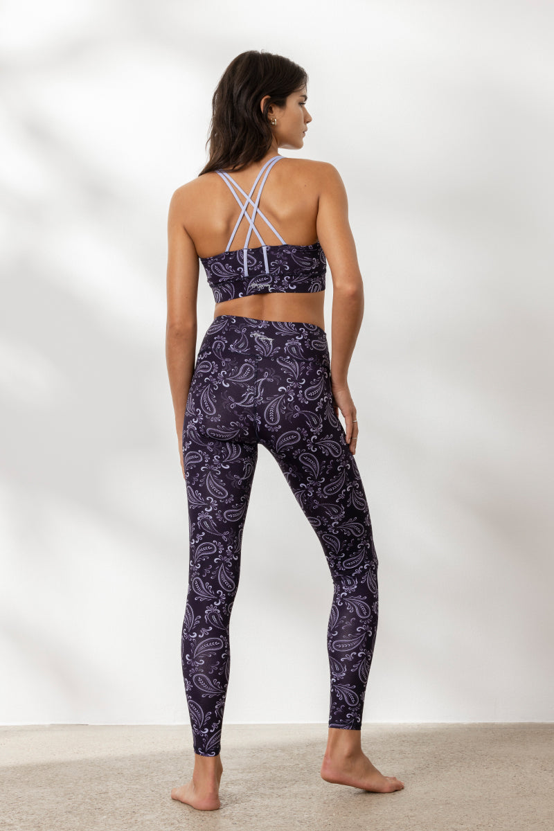 Criss-Cross Bra Bandana Eclipse | Hey Honey Yoga & Active Wear