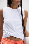 Cropped Top White | Hey Honey Yoga & Active Wear