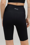 High-Waist Biker Ribbed Black | Hey Honey & Active Wear