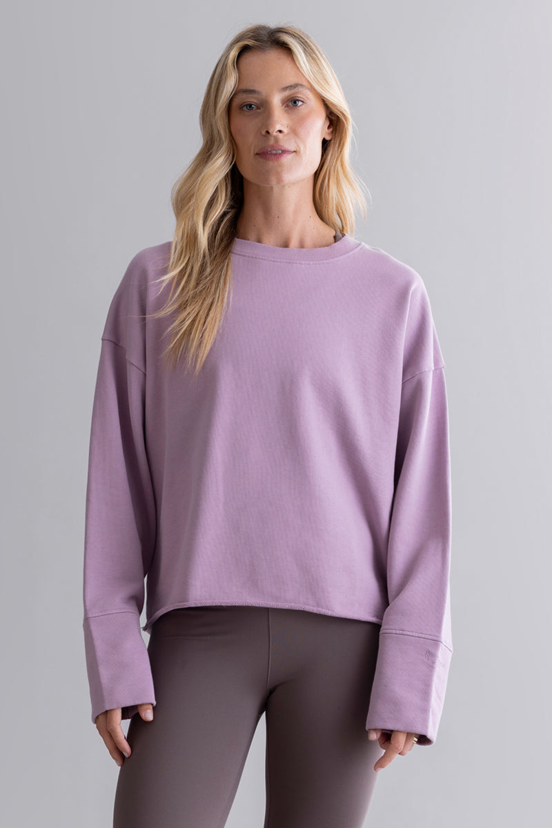 Open Edge Sweater Mauve | Hey Honey & Active Wear