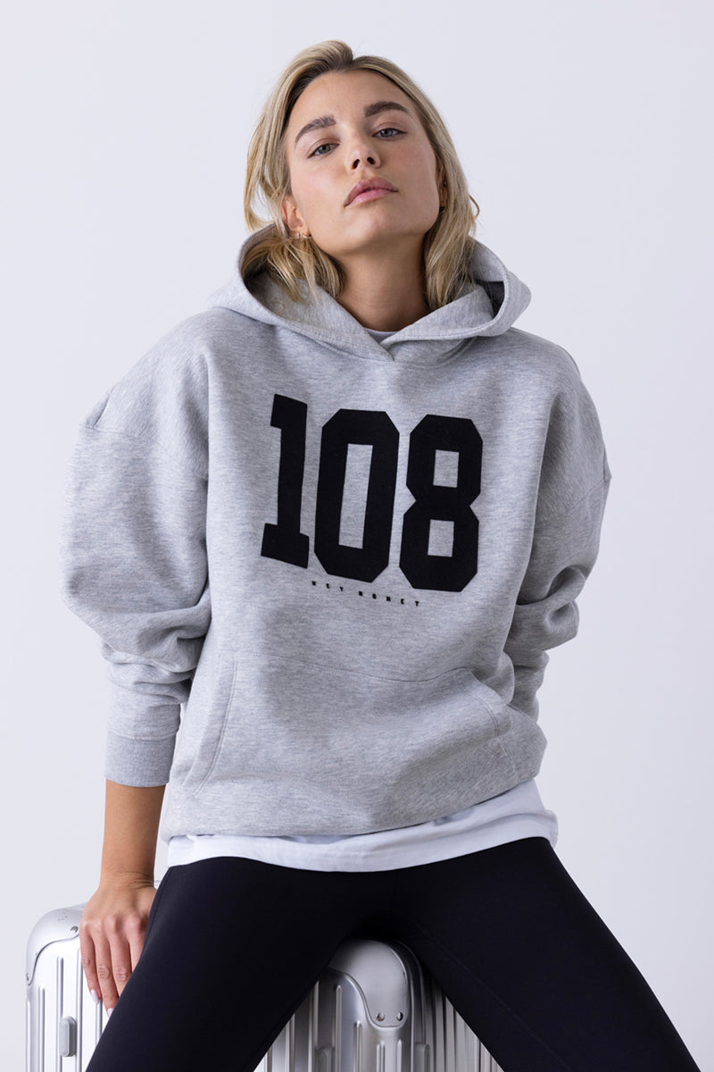 Hoodie Grey Melange 108 | Hey Honey & Active Wear