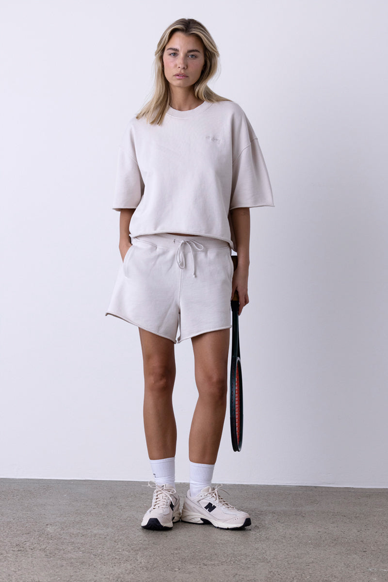 Short Sleeve Sweat Off White | Hey Honey & Active Wear