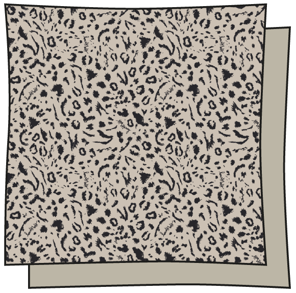 Bandana Mono Leo Oatmeal | Hey Honey & Active Wear