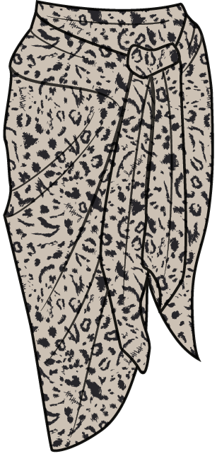 Big Scarf Mono Leo Oatmeal | Hey Honey & Active Wear