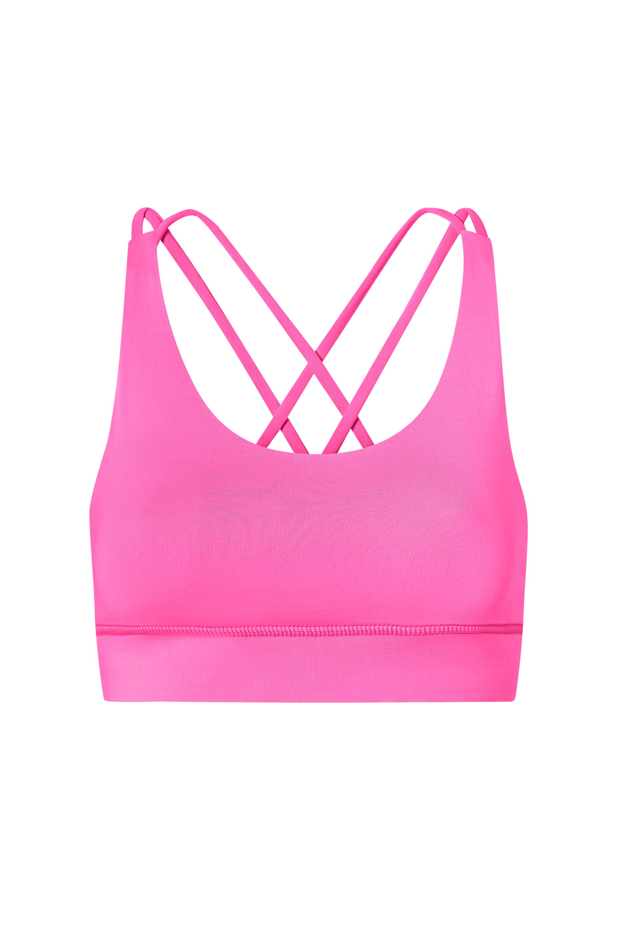 Criss-Cross Bra Neon Pink